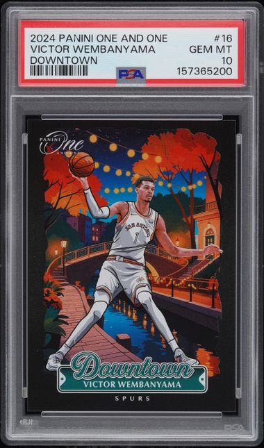 2024 Panini One And One Victor Wembanyama Downtown PSA 10